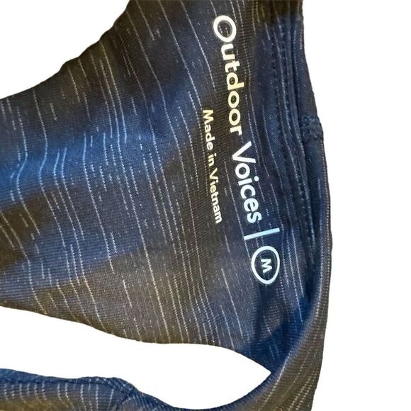 Outdoor Voices Women's TechSweat Crop Top Sports Bra Charcoal Gray Size M - Picture 5 of 6